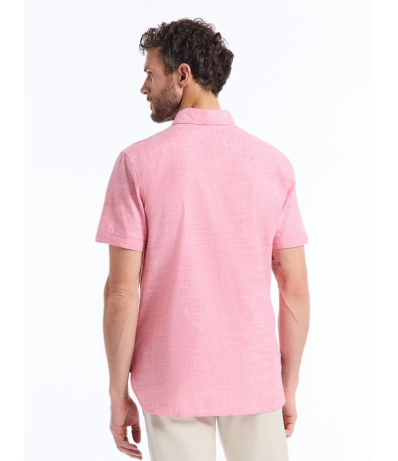 Robert Graham Sutton Linen Short Sleeve Woven Shirt