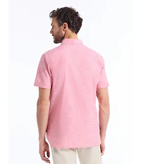 Robert Graham Sutton Linen Short Sleeve Woven Shirt