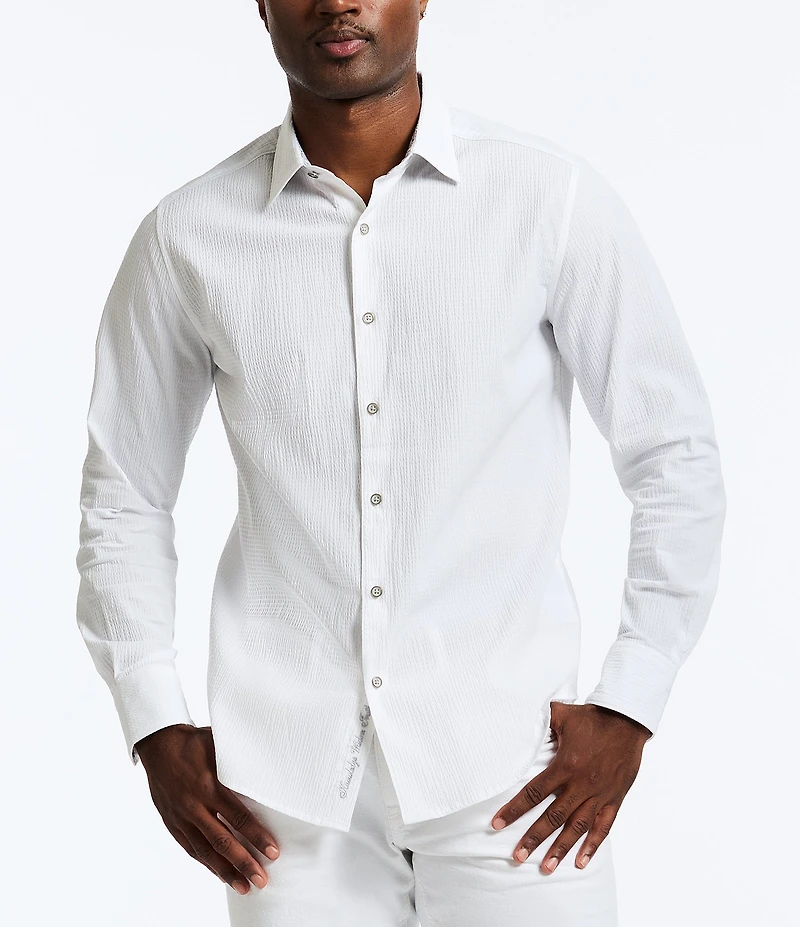 Robert Graham Thresher Seersucker Long Sleeve Woven Shirt