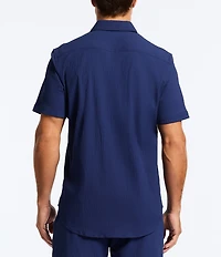 Robert Graham Thresher Stretch Seersucker Short Sleeve Woven Shirt