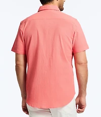 Robert Graham Thresher Stretch Seersucker Short Sleeve Woven Shirt