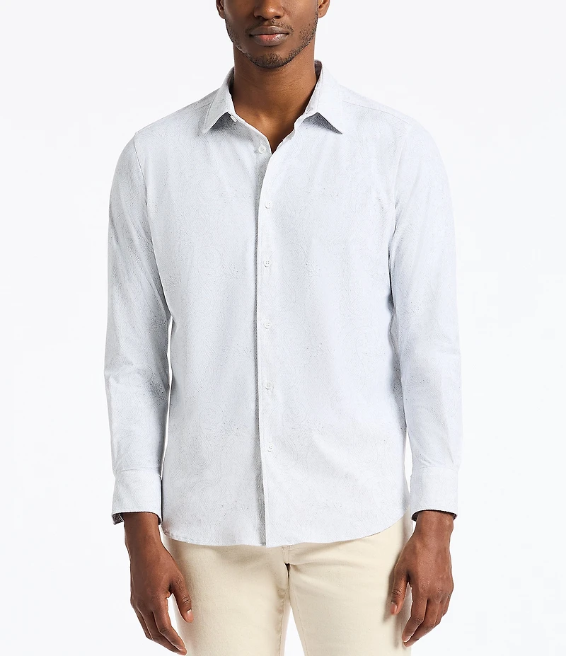 Robert Graham Thurston Long Sleeve Woven Knit Shirt