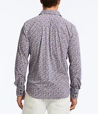 Robert Graham Tiburon Stretch Knit Long Sleeve Woven Shirt