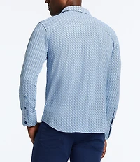 Robert Graham Wilshire Stretch Knit Long Sleeve Woven Shirt