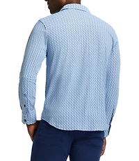 Robert Graham Wilshire Stretch Knit Long Sleeve Woven Shirt