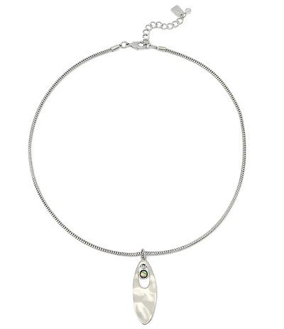 Robert Lee Morris Soho Abalone Short Pendant Necklace