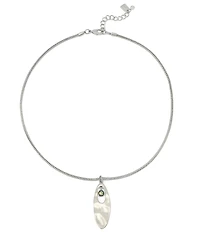 Robert Lee Morris Soho Abalone Short Pendant Necklace