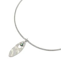 Robert Lee Morris Soho Abalone Short Pendant Necklace