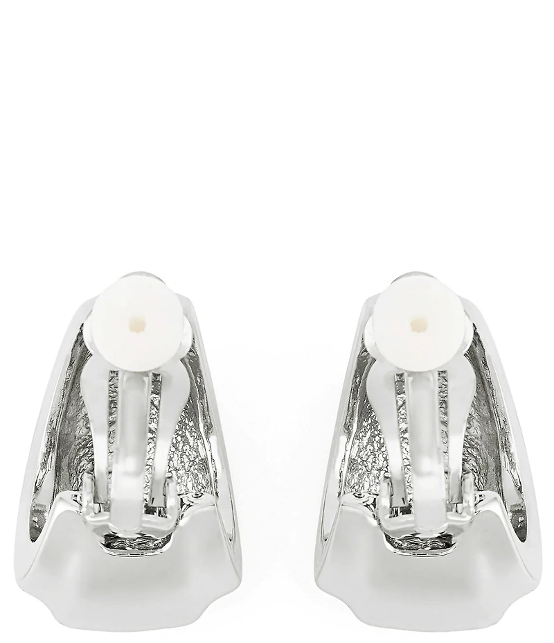 Robert Lee Morris Soho Chubby Huggie Hoop Clip Earrings