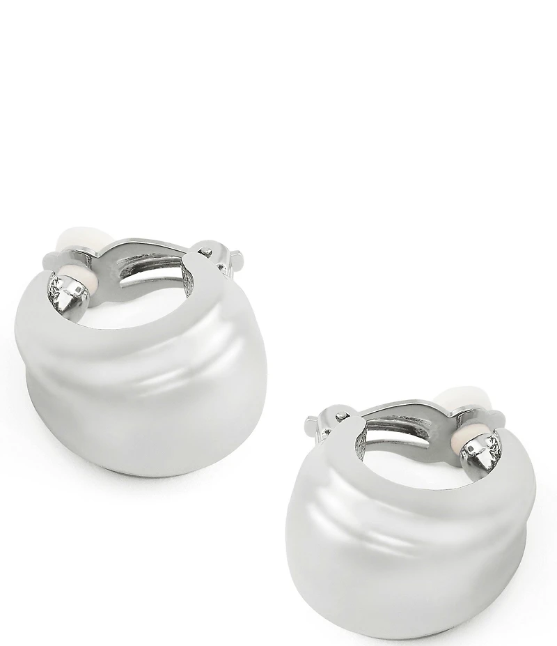 Robert Lee Morris Soho Chubby Huggie Hoop Clip Earrings