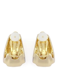 Robert Lee Morris Soho Chubby Huggie Hoop Clip Earrings