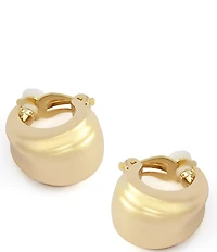 Robert Lee Morris Soho Chubby Huggie Hoop Clip Earrings