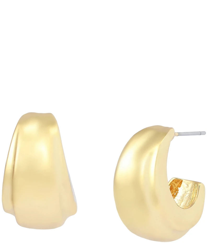 Robert Lee Morris Soho Chubby Huggie Hoop Earrings