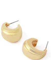 Robert Lee Morris Soho Chubby Huggie Hoop Earrings