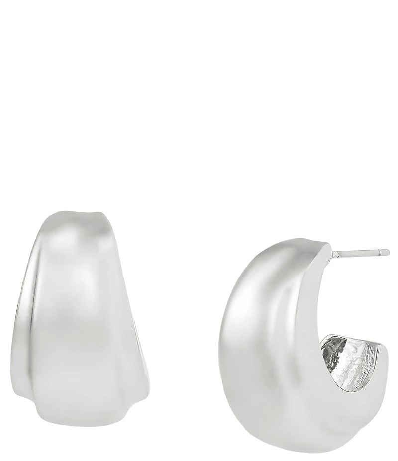 Robert Lee Morris Soho Chubby Huggie Hoop Earrings