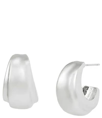 Robert Lee Morris Soho Chubby Huggie Hoop Earrings