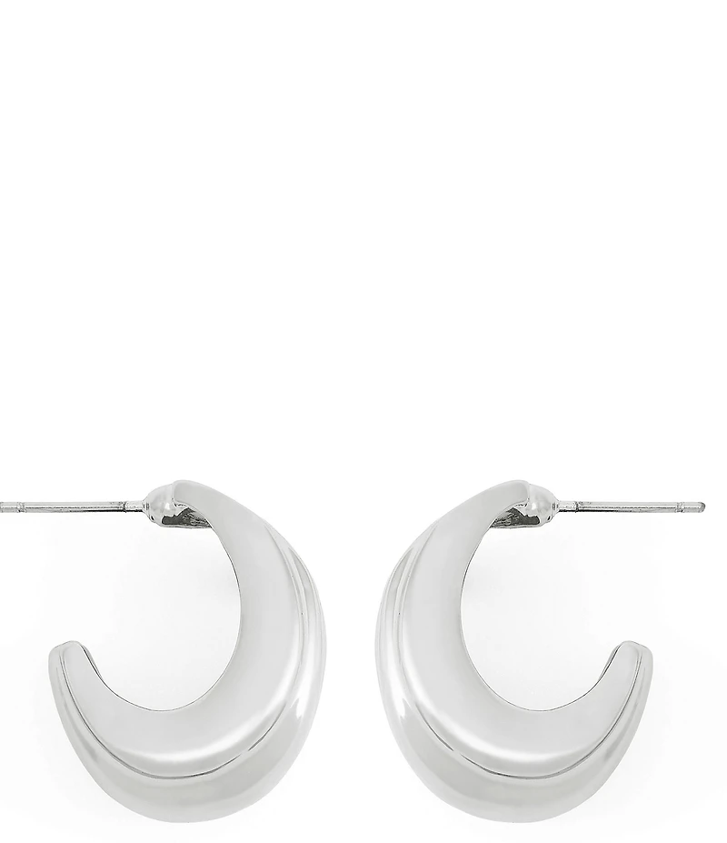 Robert Lee Morris Soho Chubby Huggie Hoop Earrings
