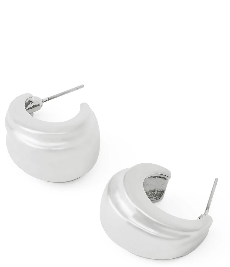 Robert Lee Morris Soho Chubby Huggie Hoop Earrings
