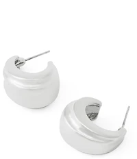 Robert Lee Morris Soho Chubby Huggie Hoop Earrings