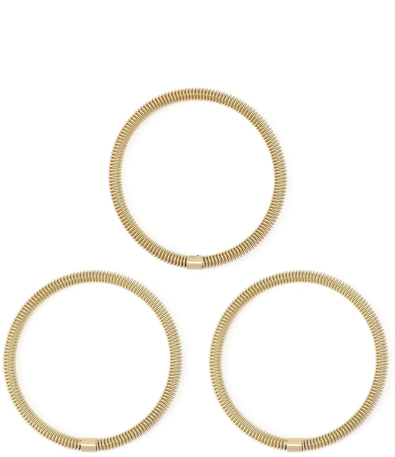 Robert Lee Morris Soho Coiled Bangle Bracelet Set