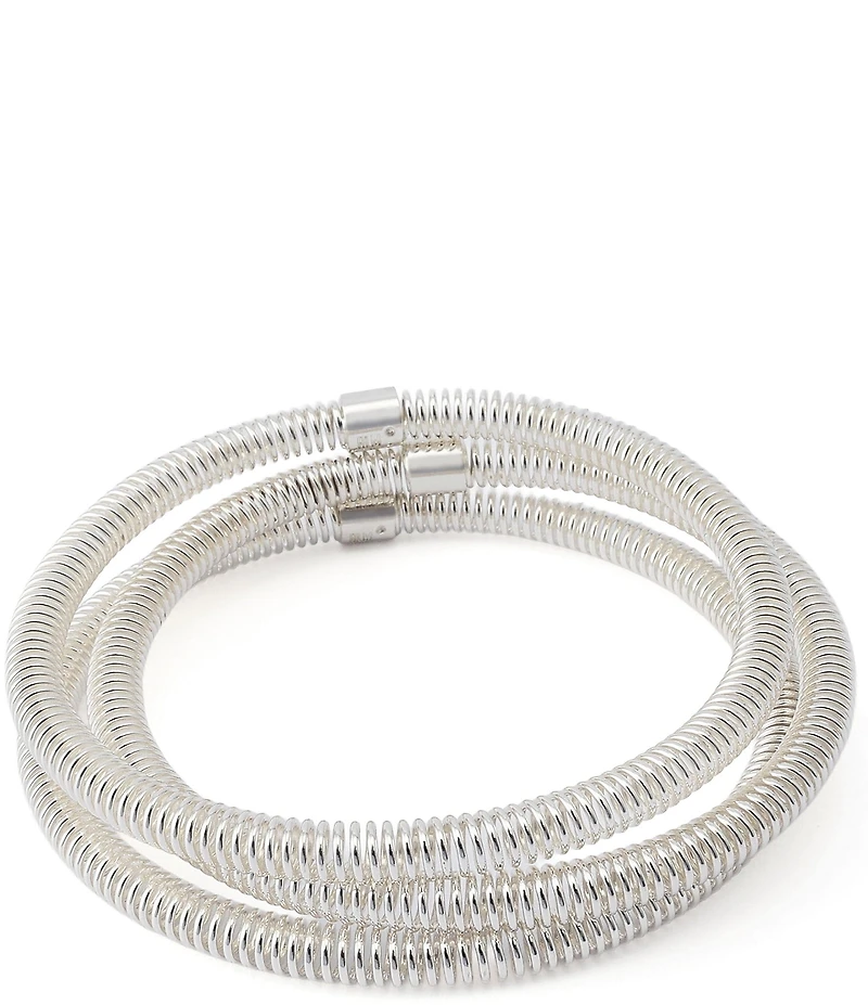 Robert Lee Morris Soho Coiled Bangle Bracelet Set