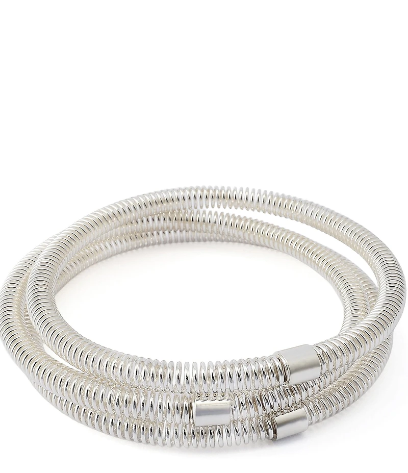 Robert Lee Morris Soho Coiled Bangle Bracelet Set