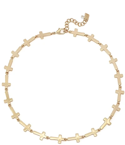 Robert Lee Morris Soho Cross Collar Necklace