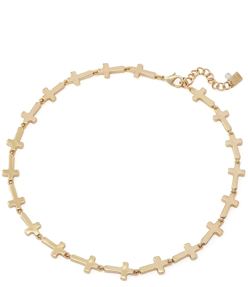Robert Lee Morris Soho Cross Collar Necklace