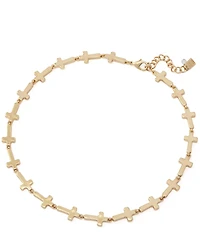 Robert Lee Morris Soho Cross Collar Necklace
