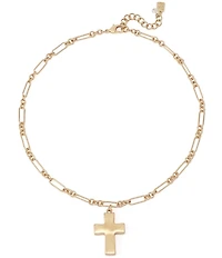 Robert Lee Morris Soho Cross Short Pendant Necklace