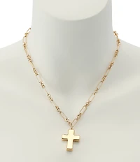 Robert Lee Morris Soho Cross Short Pendant Necklace