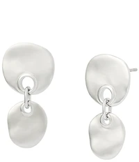 Robert Lee Morris Soho Disc Double Drop Earrings