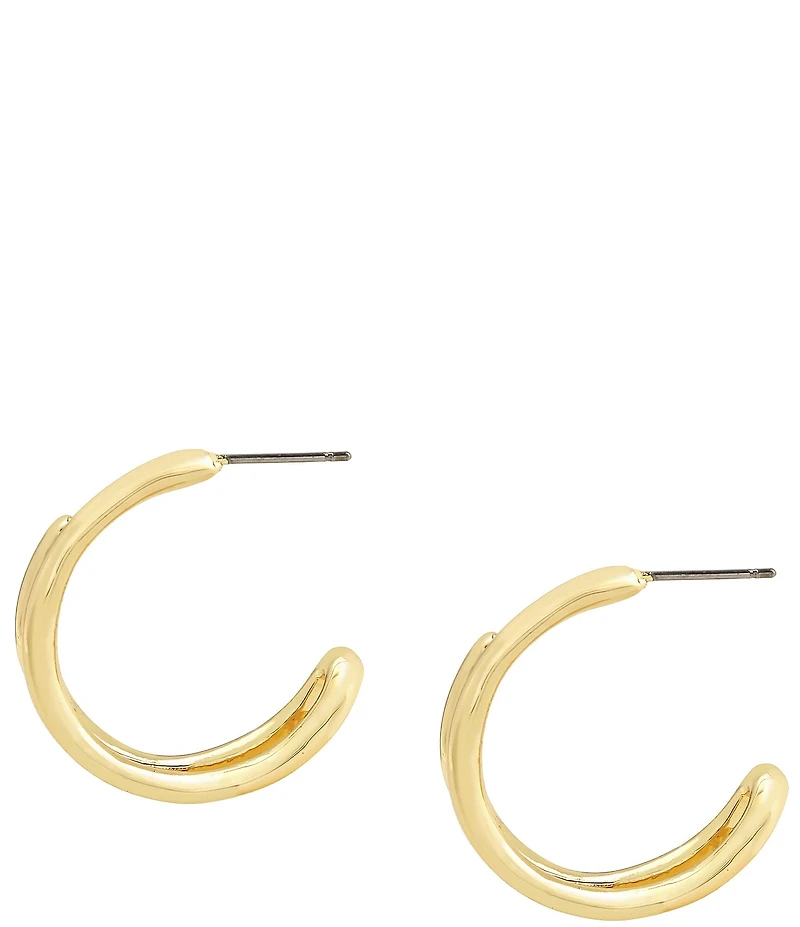 Robert Lee Morris Soho Fluid Bypass Small Hoop Earrings