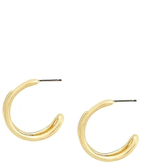 Robert Lee Morris Soho Fluid Bypass Small Hoop Earrings
