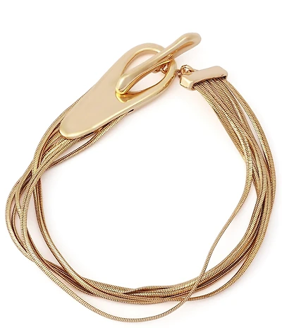 Robert Lee Morris Soho Fringe Chain Toggle Line Bracelet