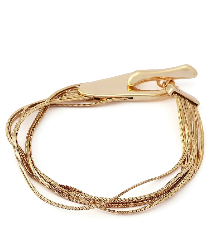 Robert Lee Morris Soho Fringe Chain Toggle Line Bracelet