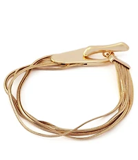 Robert Lee Morris Soho Fringe Chain Toggle Line Bracelet