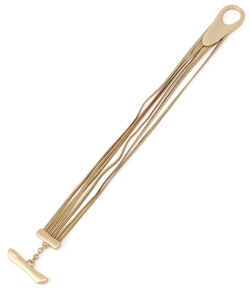 Robert Lee Morris Soho Fringe Chain Toggle Line Bracelet