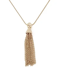 Robert Lee Morris Soho Fringe Tassel Long Pendant Necklace