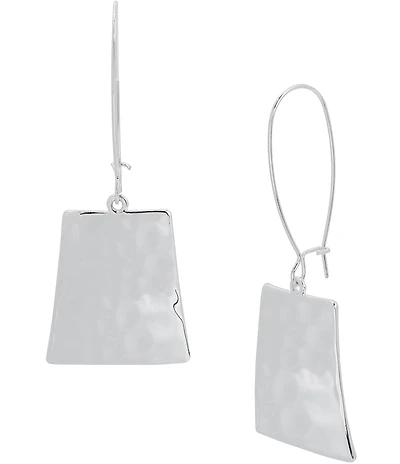 Robert Lee Morris Soho Geometric Hammered Drop Earrings