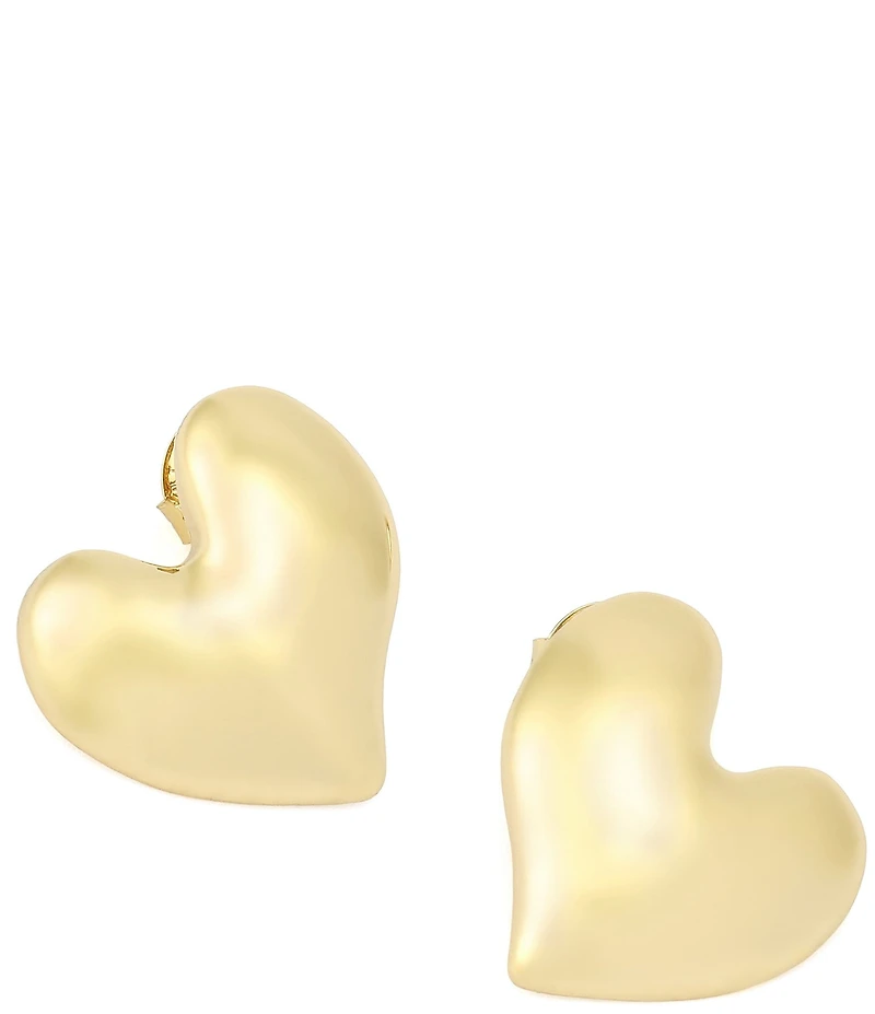 Robert Lee Morris Soho Heart Button Drop Earrings
