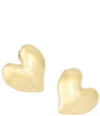 Robert Lee Morris Soho Heart Button Drop Earrings