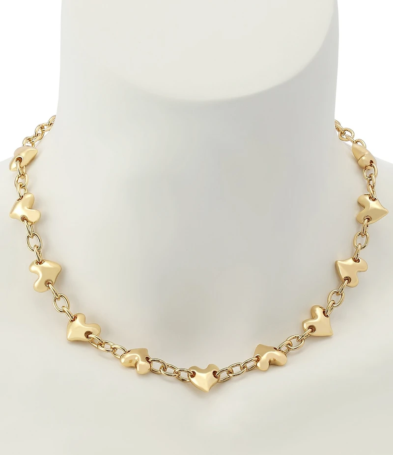 Robert Lee Morris Soho Heart Charm Collar Necklace