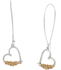 Robert Lee Morris Soho Heart Dangle Hoop Earrings