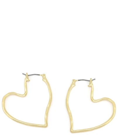 Robert Lee Morris Soho Heart Hoop Earrings