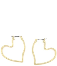 Robert Lee Morris Soho Heart Hoop Earrings