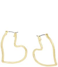 Robert Lee Morris Soho Heart Hoop Earrings