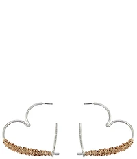 Robert Lee Morris Soho Heart Large Hoop Earrings