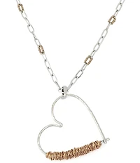 Robert Lee Morris Soho Heart Long Pendant Necklace