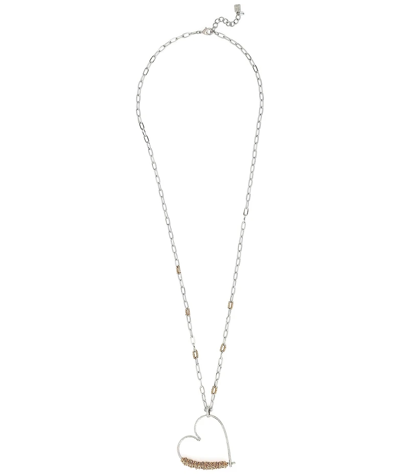 Robert Lee Morris Soho Heart Long Pendant Necklace